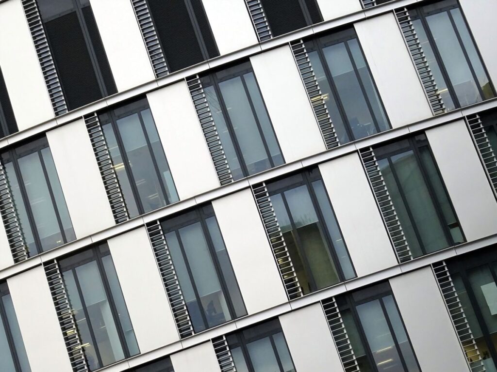 Modern commercial office building exterior