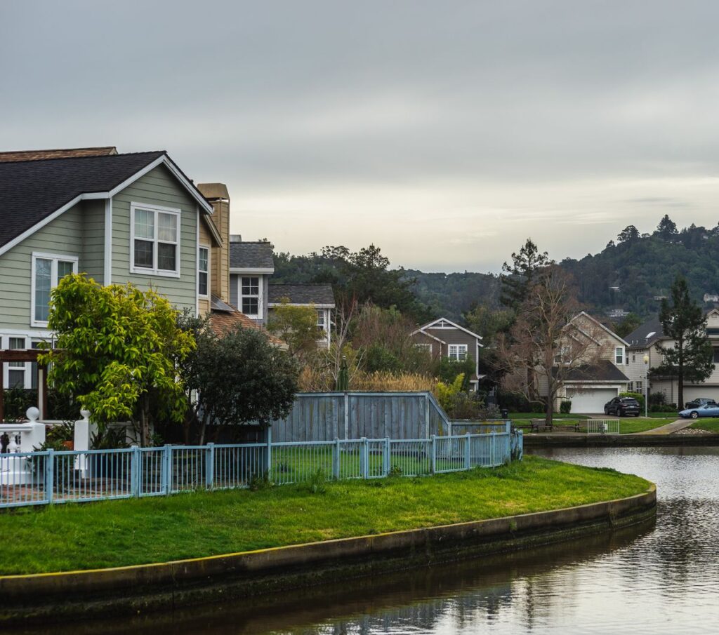 Residential suburb of homes